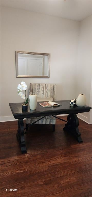 dining room with hardwood / wood-style floors