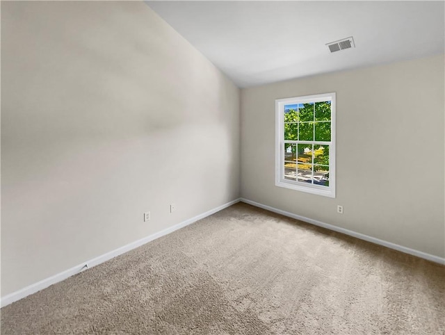 view of carpeted empty room