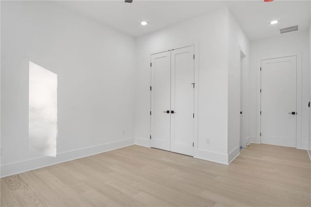 interior space featuring light hardwood / wood-style floors