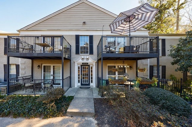 exterior space with a balcony