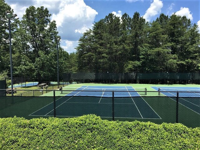 view of tennis court