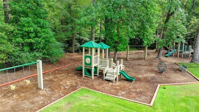 view of jungle gym