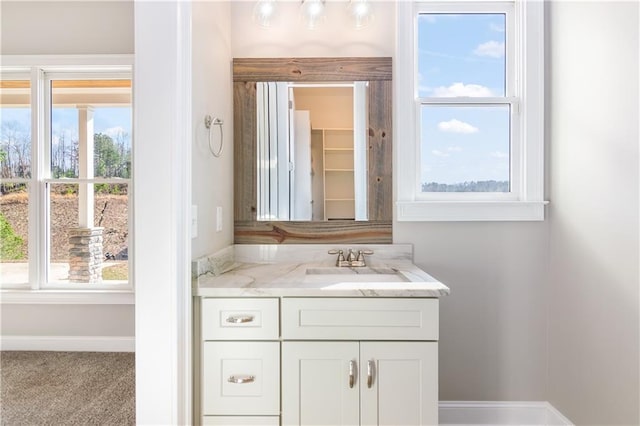 bathroom featuring vanity