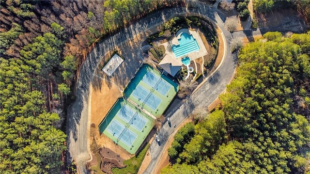 birds eye view of property