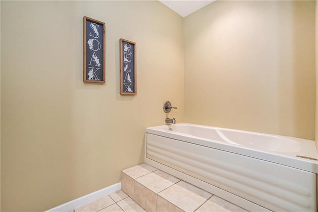 231 Gordon Rd, Cedartown, GA 30125 - bathroom featuring tile patterned floors and a garden tub