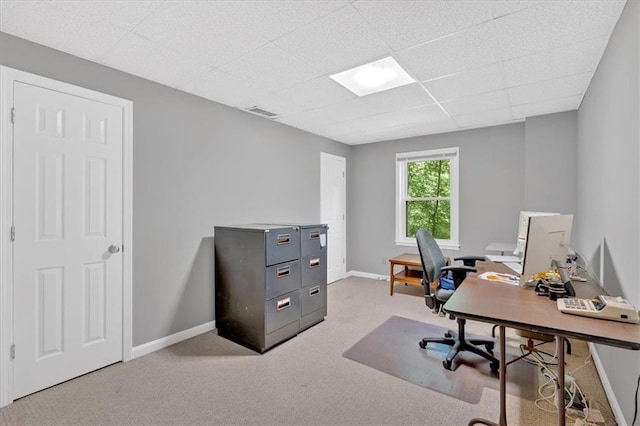 5891 Ranger Ct, Peachtree Corners, GA 30092 - carpeted office space with a drop ceiling and baseboards