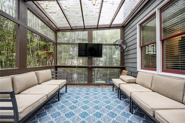 view of sunroom / solarium