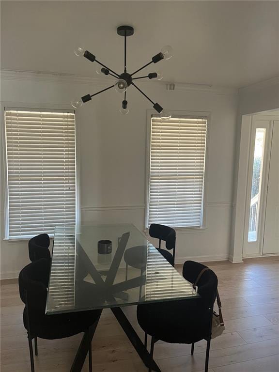 162 Camden Woods Dr, Dallas, GA 30157 - dining space with crown molding and light wood-style floors