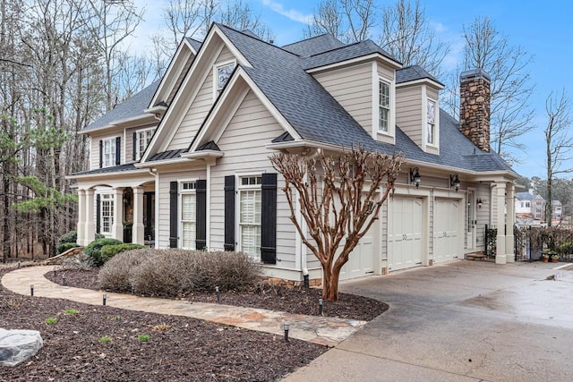 view of front of house featuring a garage