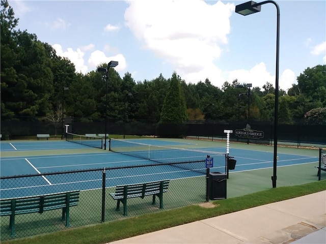 view of sport court