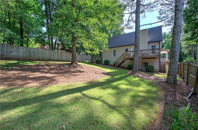 27 Planters Dr NW, Cartersville, GA 30120 - view of yard featuring stairs and a deck