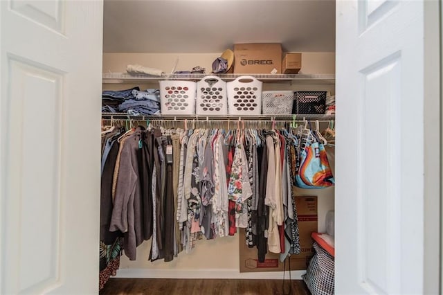 view of closet