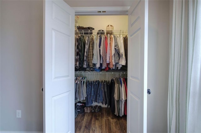 closet featuring a heating unit
