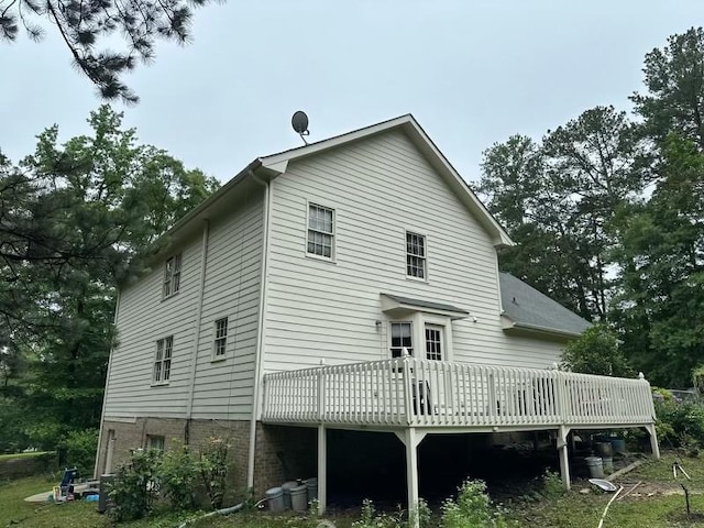 2377 Centerville Rosebud Rd, Loganville, GA 30052 - rear view of property with a deck