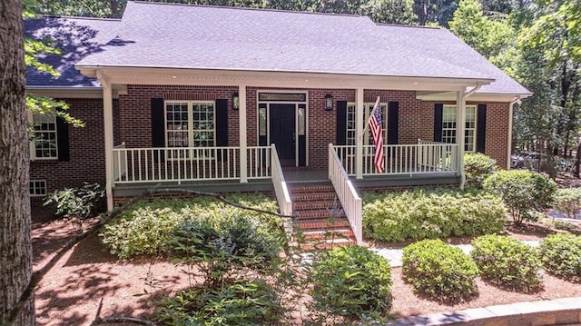 view of front of house with a porch