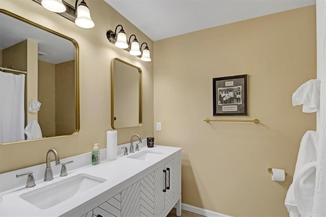 bathroom featuring vanity