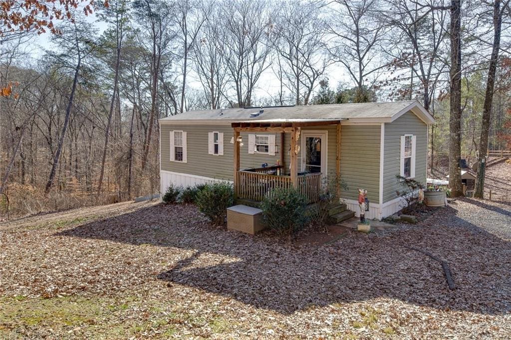 view of front of home with a porch