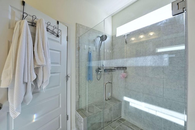 bathroom with walk in shower