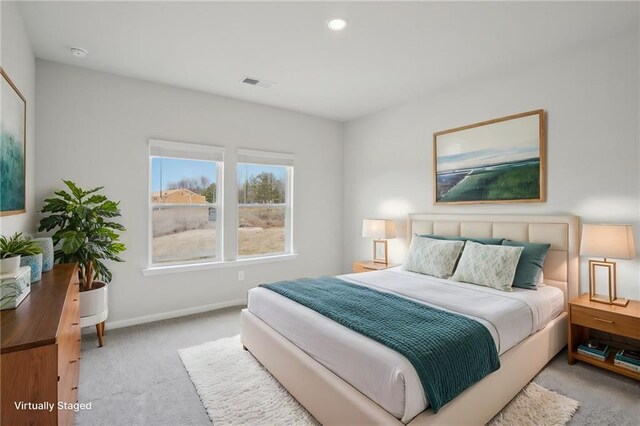 2026 Avalon Rdg, Conyers, GA 30013 - unfurnished bedroom featuring light carpet and connected bathroom