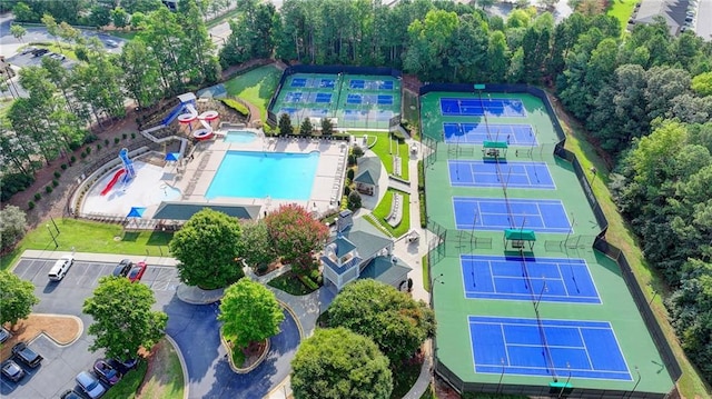 birds eye view of property