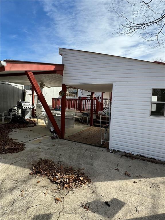 exterior space with a patio