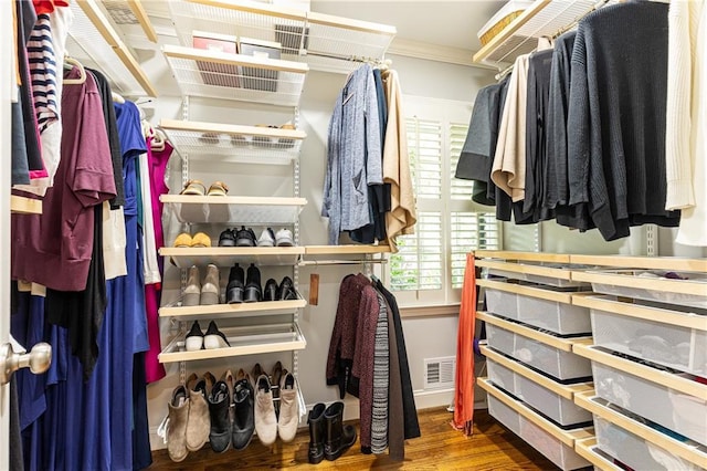 2197 Fairway Cir NE, Brookhaven, GA 30319 - spacious closet with wood finished floors