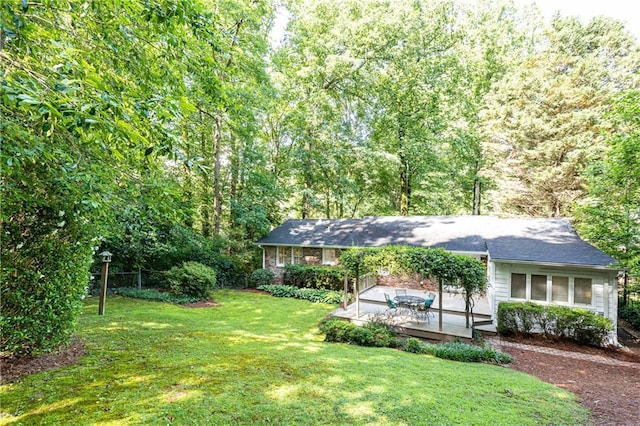 2197 Fairway Cir NE, Brookhaven, GA 30319 - view of yard with a deck