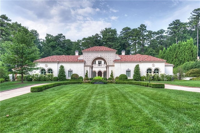 439 Blackland Rd NW, Atlanta, GA 30342 - mediterranean / spanish-style house featuring a front lawn