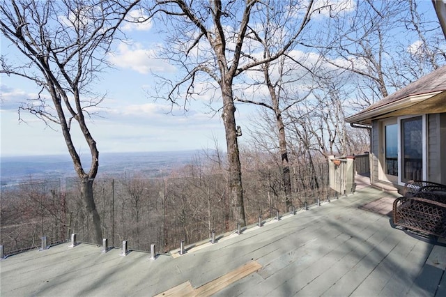 view of wooden terrace