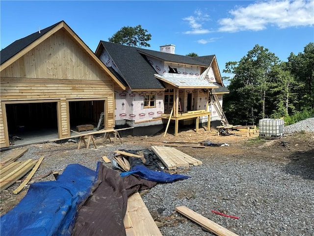 property under construction featuring a garage