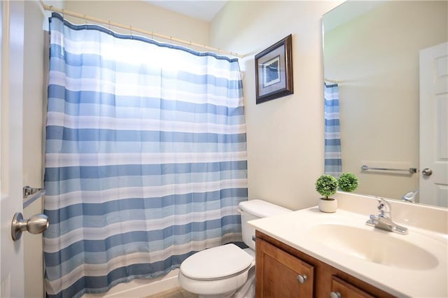 401 Oscar Way, Dallas, GA 30132 - bathroom featuring vanity and a shower with curtain