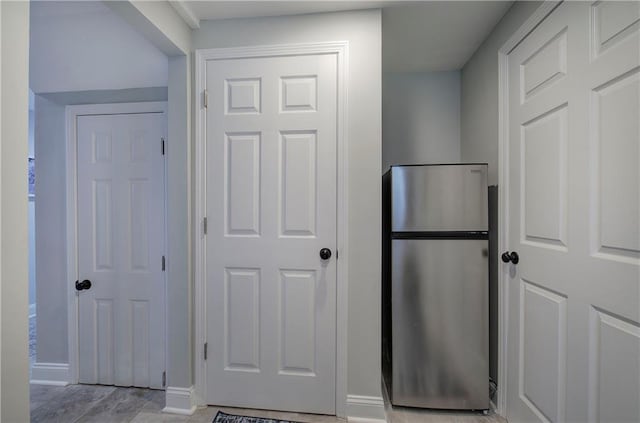 interior space with baseboards