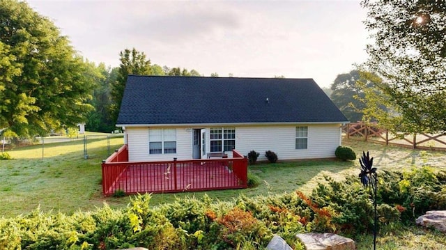 210 Overview Ct, Villa Rica, GA 30180 - rear view of house featuring a deck