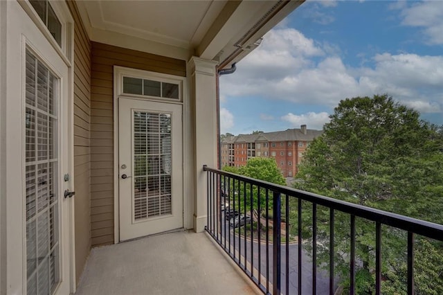 view of balcony
