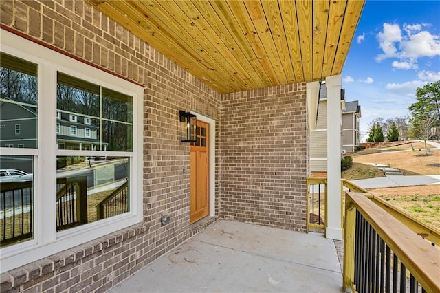 view of patio with covered porch