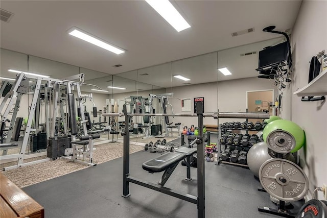 view of gym