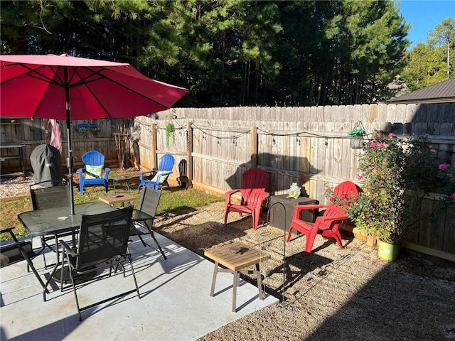 view of patio