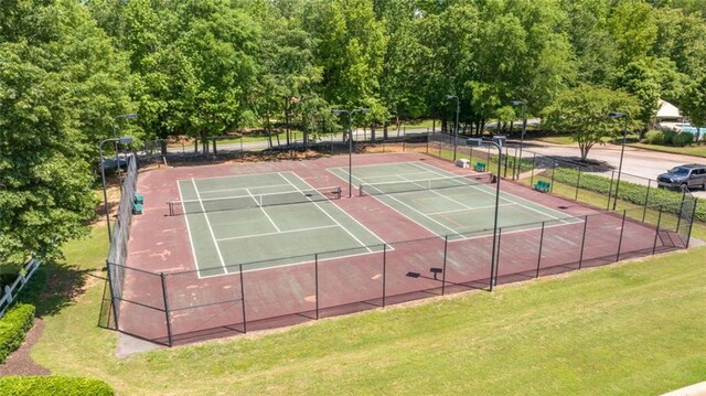 view of tennis court