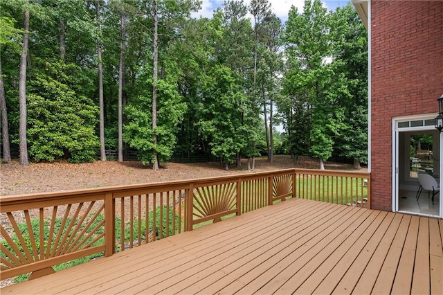130 Robin Rd, Marietta, GA 30067 - deck featuring view of wooded area