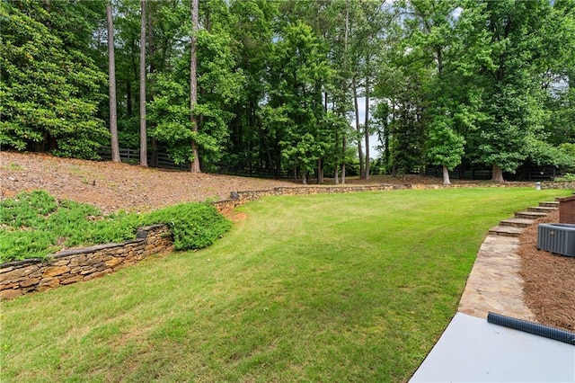 130 Robin Rd, Marietta, GA 30067 - view of grassy yard featuring central AC unit