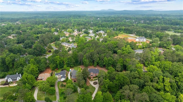 130 Robin Rd, Marietta, GA 30067 - aerial view of property and surrounding area featuring a forest