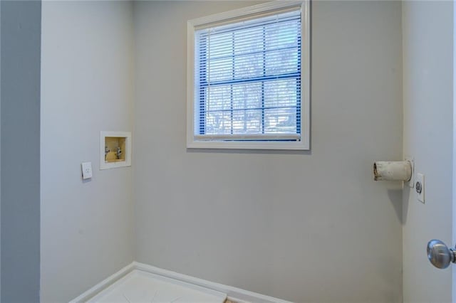 laundry area with washer hookup