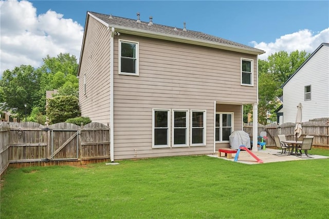 5225 Stonehaven Vw, Cumming, GA 30040 - back of house with a patio area and a gate
