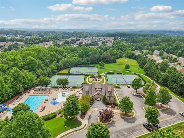 5225 Stonehaven Vw, Cumming, GA 30040 - aerial view of a pool
