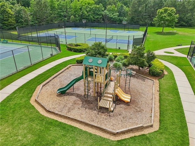 5225 Stonehaven Vw, Cumming, GA 30040 - community jungle gym featuring a tennis court and community basketball court