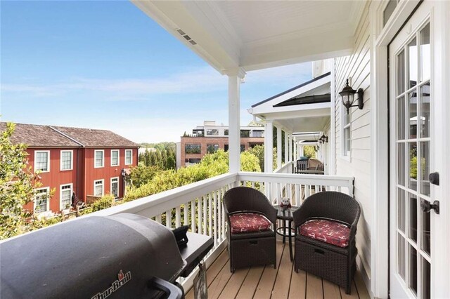 735 Neel Reid Dr, Roswell, GA 30075 - balcony with area for grilling