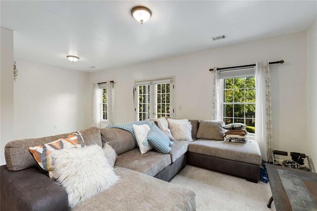 735 Neel Reid Dr, Roswell, GA 30075 - carpeted living area with visible vents