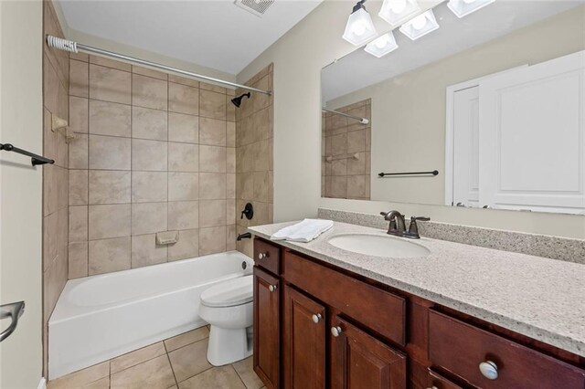 29 Lankford Rd, Tucker, GA 30084 - full bathroom with vanity, tile patterned flooring, toilet, and washtub / shower combination