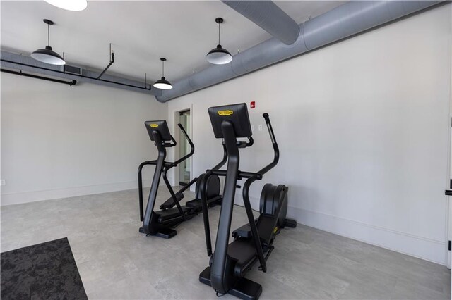 711 Dodd Ln N Unit 166, Buford, GA 30518 - exercise area featuring baseboards
