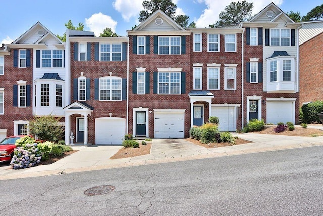 view of property with a garage